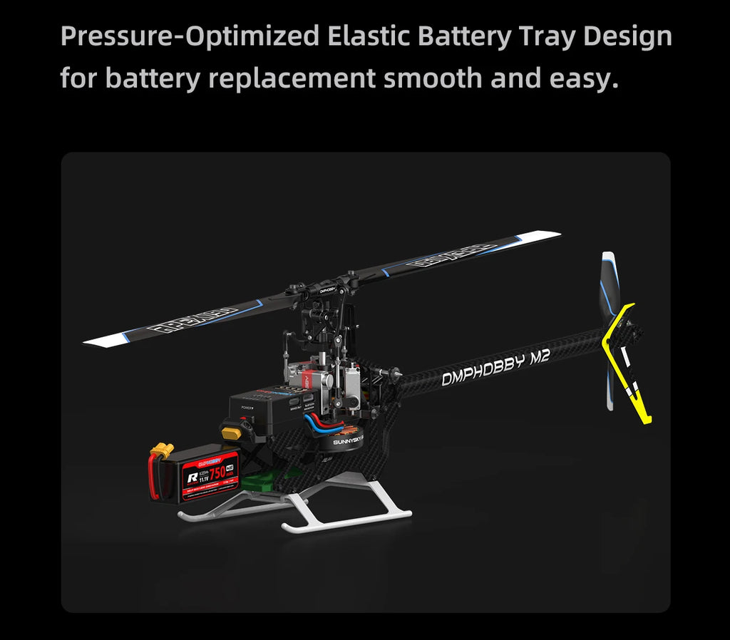 Helicóptero RC OMPHOBBY M2 V3 PRO 3D Acrobático Profesional ARTF