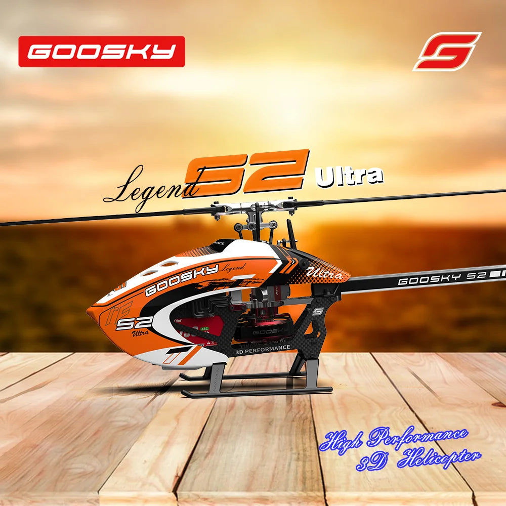 Helicóptero RC GOOSKY S2 Ultra Legend 6CH 3D Profesional Carbono