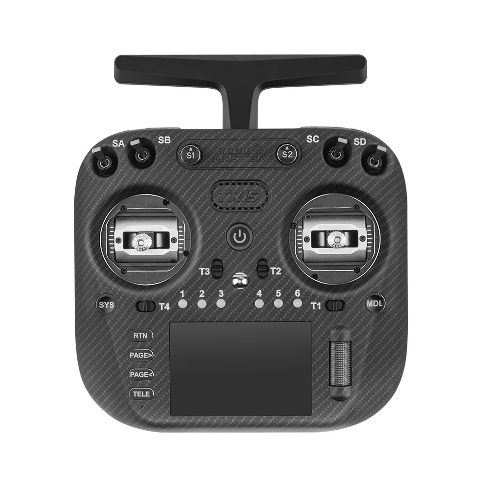 Radiomaster TX15 Max Control Radio ELRS Pantalla Táctil Gimbals AG02 CNC