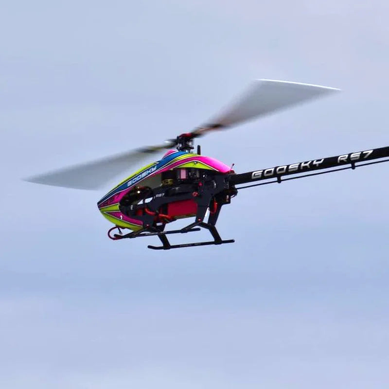 Helicóptero RC Goosky RS7 Profesional Kit de Fibra de Carbono 6CH