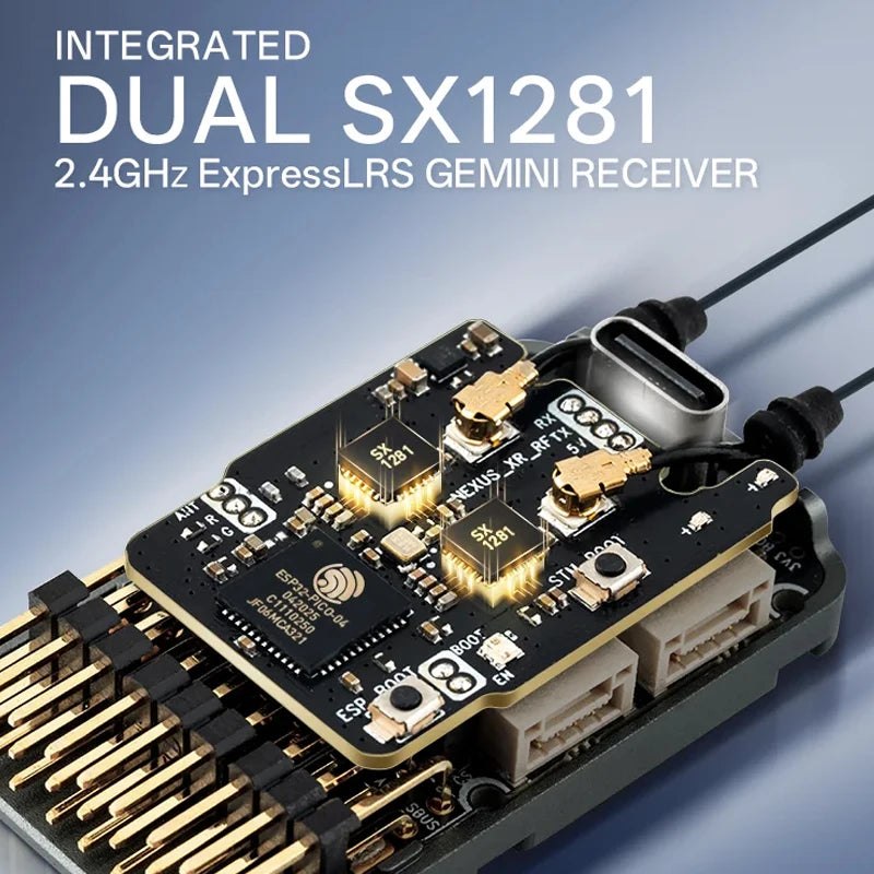 Giroscopio Radiomaster Nexus XR para Helicóptero con ExpressLRS y Carcasa CNC