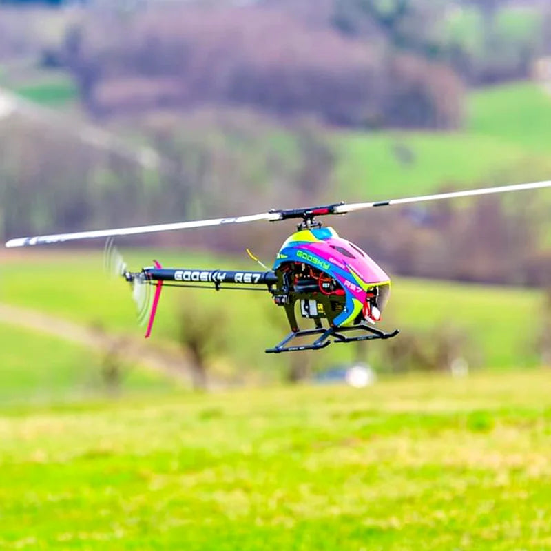 Helicóptero RC Goosky RS7 Profesional Kit de Fibra de Carbono 6CH