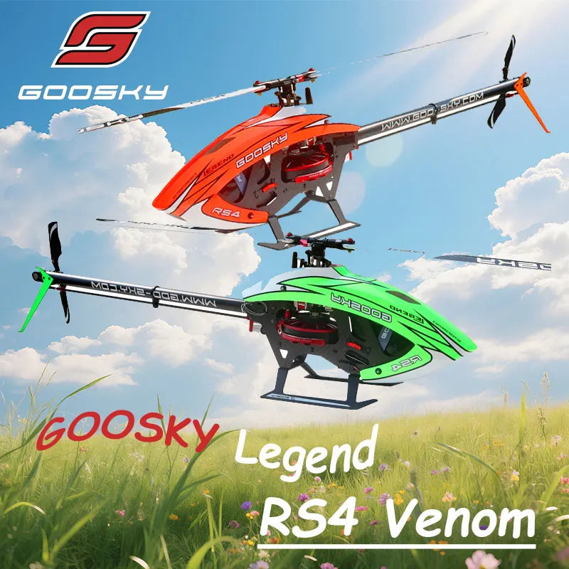 Helicóptero RC Goosky Legend RS4 Venom Profesional 3D Aerobático